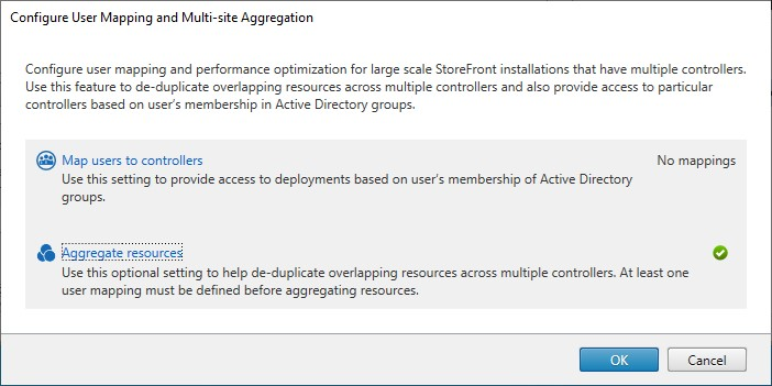 Screenshot of Create User Mapping screen User Groups tab with site chosen