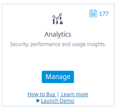 Analytics tile