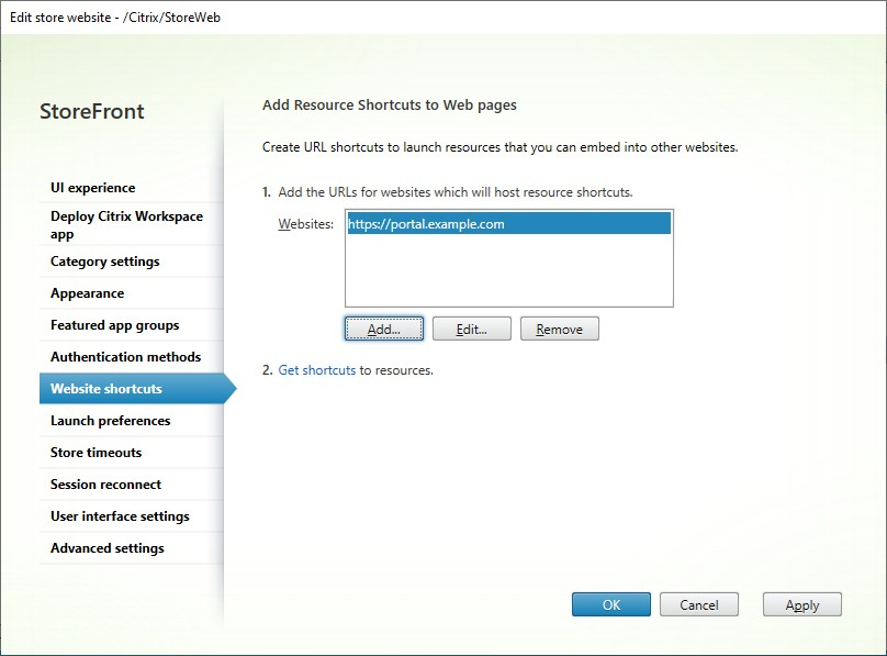 Screenshot of Session Settings screen