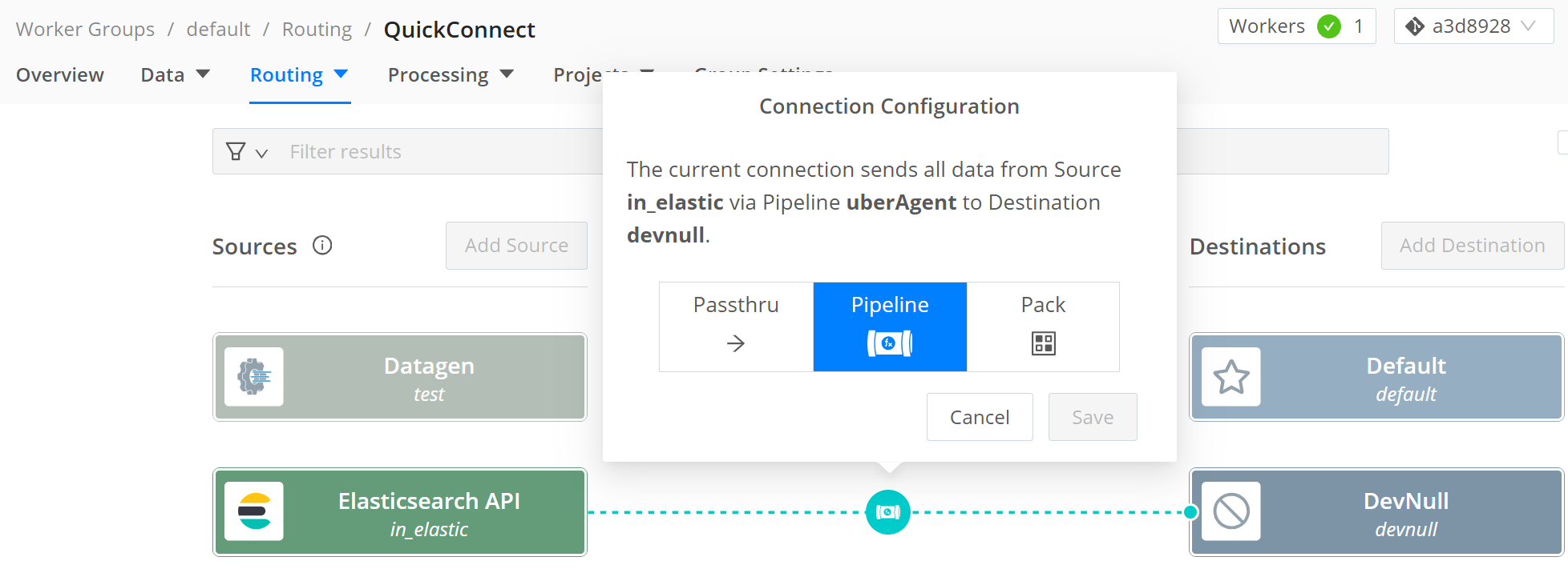 Cribl connection