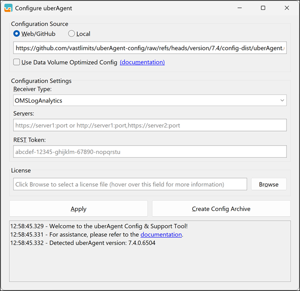 OMS Log Analytics Settings