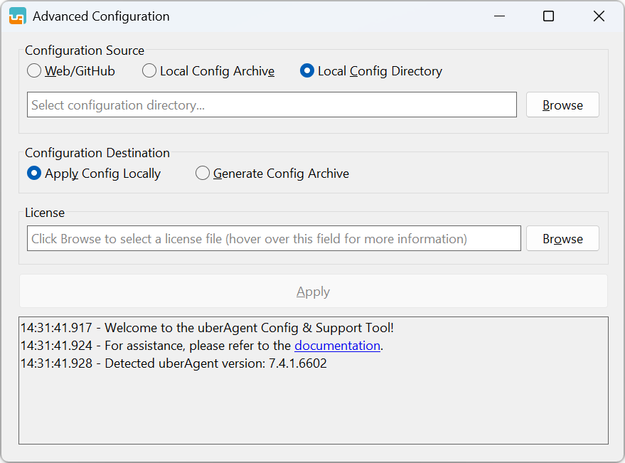 AdvancedConfiguration Local Directory