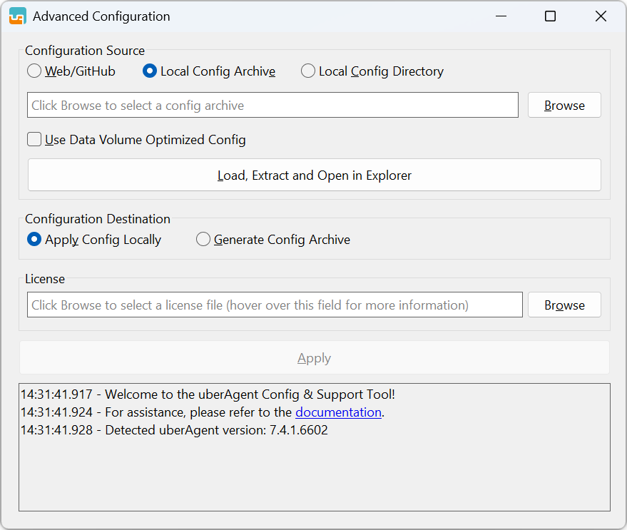 AdvancedConfiguration Local Archive