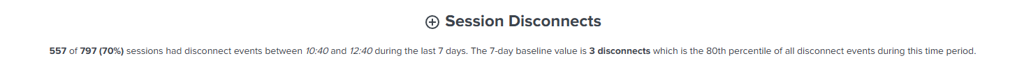 Session Disconnects