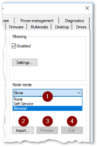 Setup Kiosk