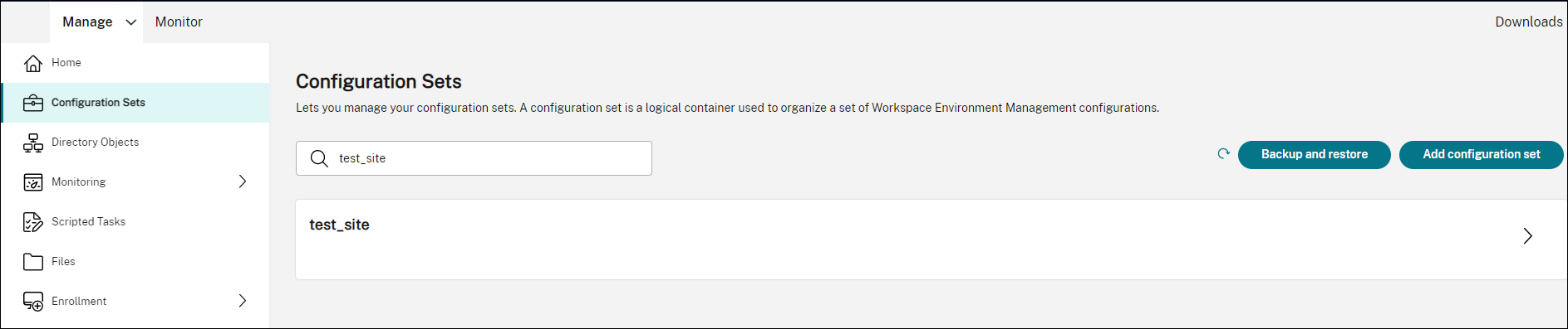 Configuration Sets