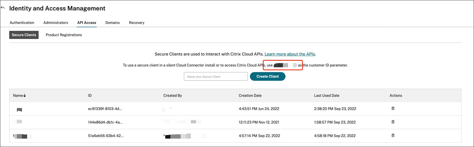 Citrix Customer ID