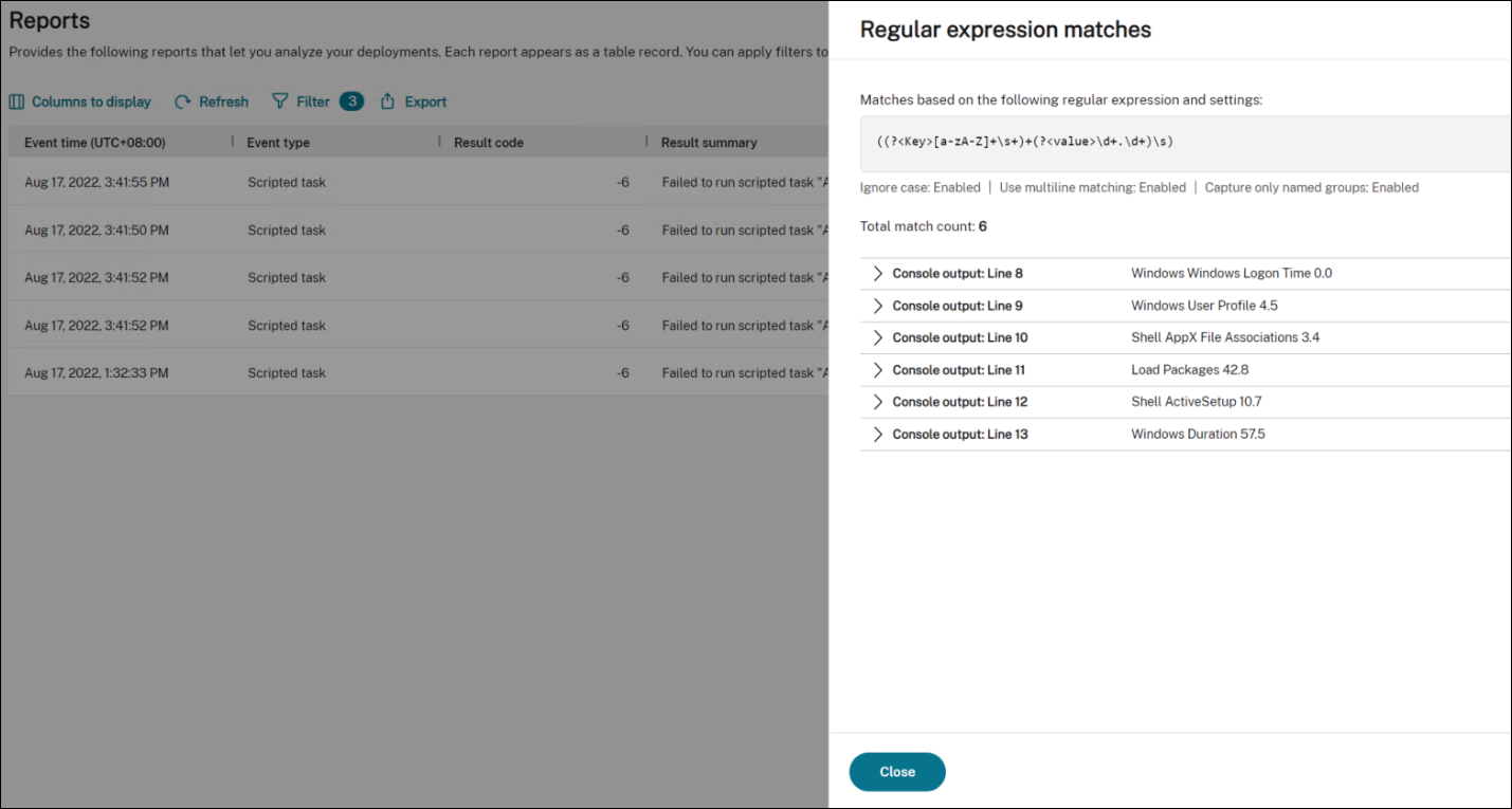Example report