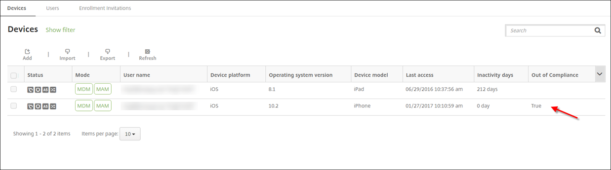 SmartAccess configuration