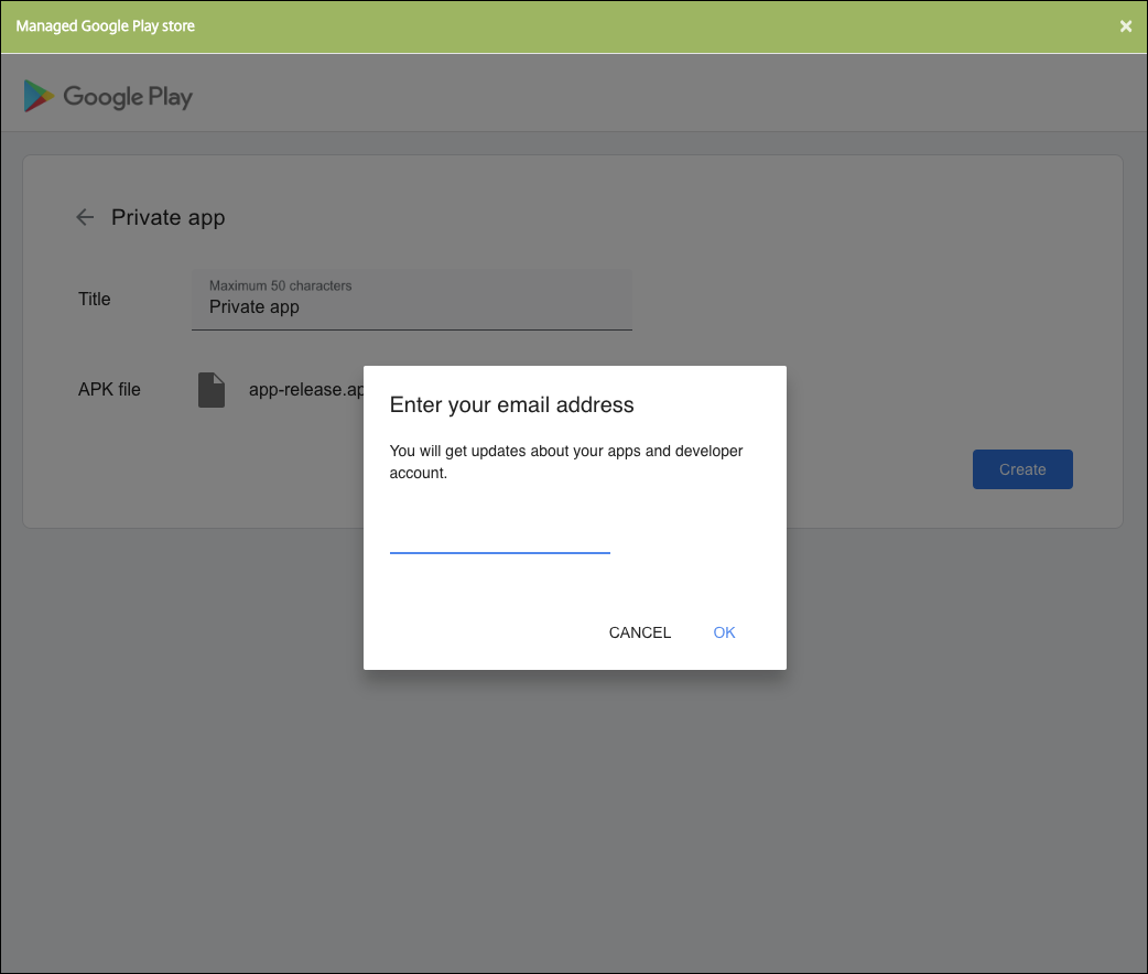Add an email address