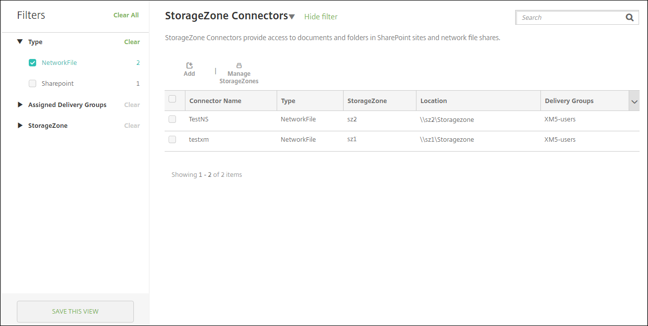 ShareFile configuration