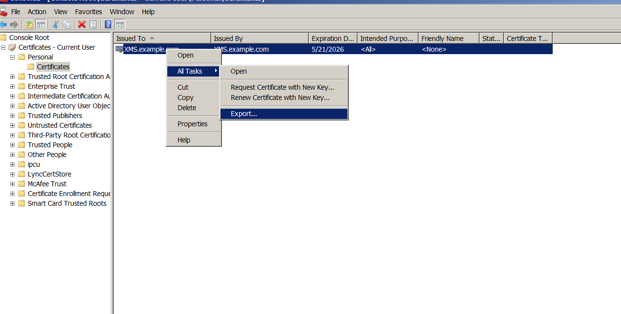 SmartAccess configuration