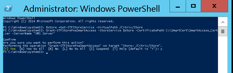 SmartAccess configuration