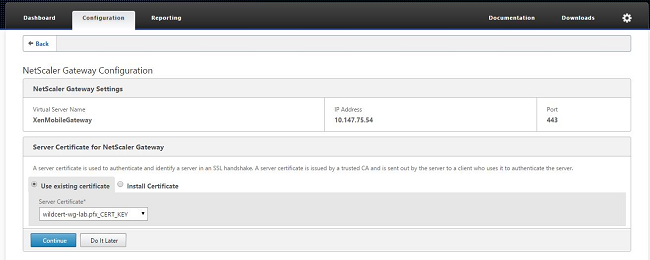 Cluster node setup