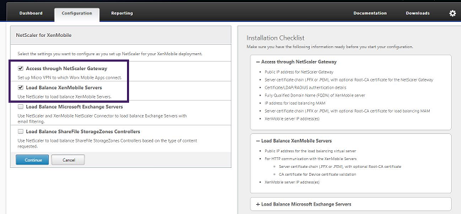 Cluster node setup