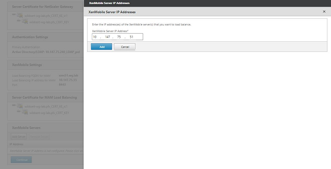 Cluster node setup