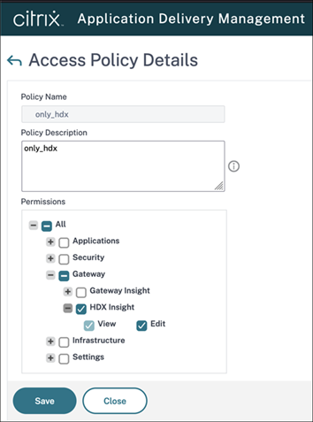 Rol de usuario para la integración de ADM en Director