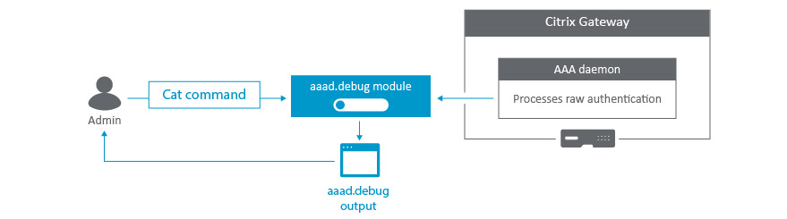 aaad.debug モジュールを使用したデバッグプロセス