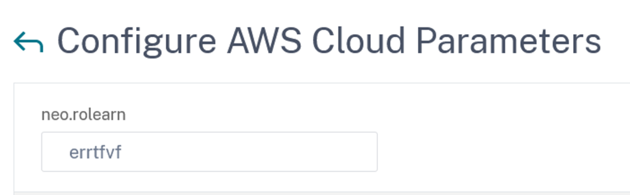 Konfigurieren von AWS Cloud-Parametern