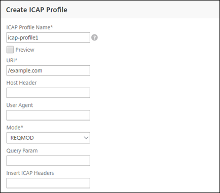 ICAP profile