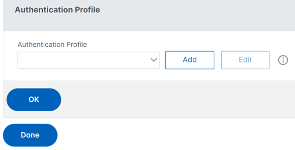 Add authentication profile