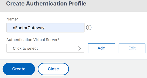 Name authentication profile