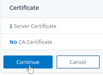 Complete certificate details