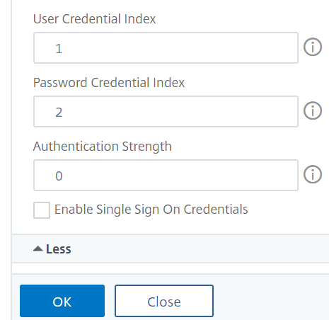 Create authentication login schema