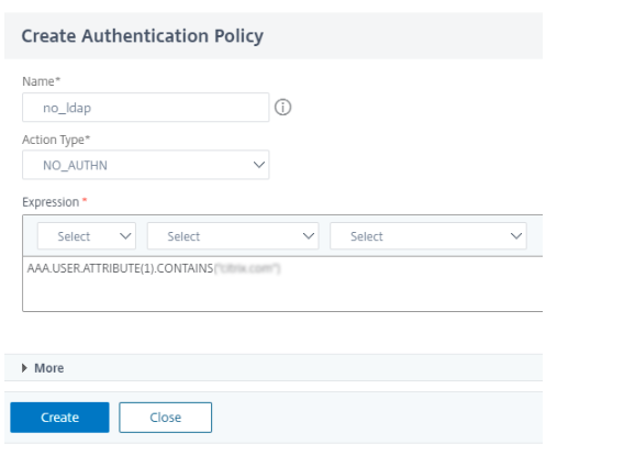 Policy no auth