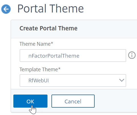 Create portal theme