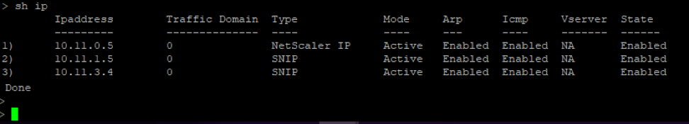 Mostrar IP CLI en el nodo principal