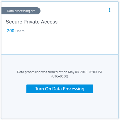 Activar el procesamiento de datos