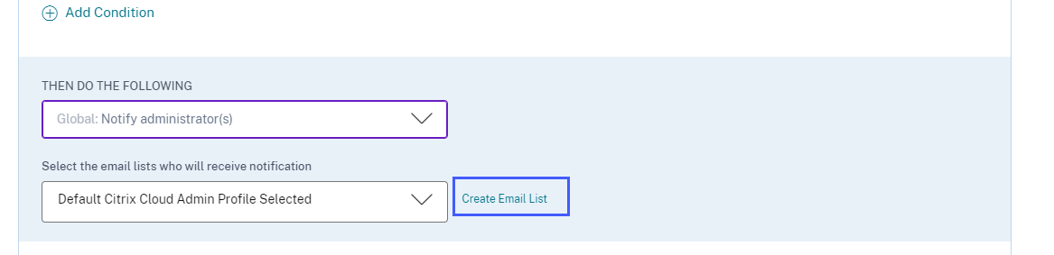 Create email list from policy