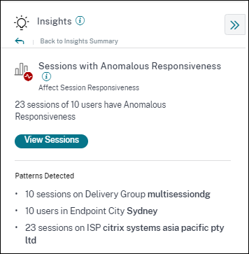 Sessions with Anomalous Responsiveness