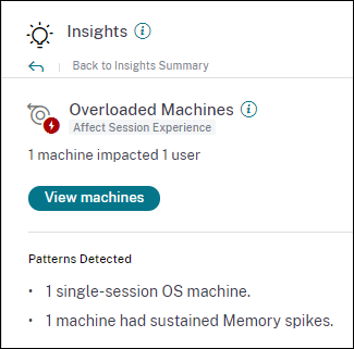 Overloaded Machine Insights