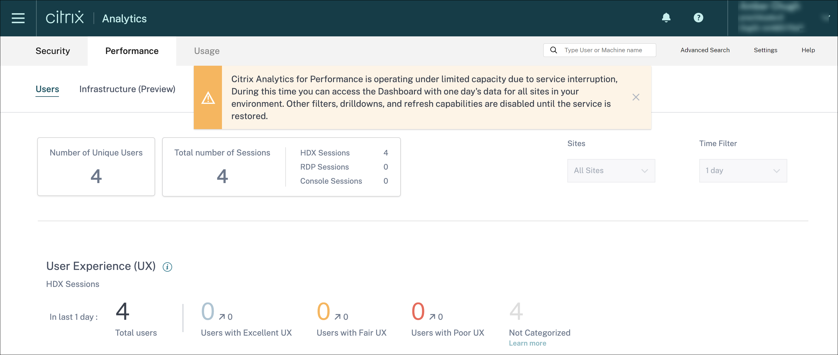 Insights  Citrix Analytics for Performance