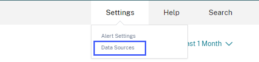 Data source page