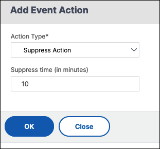 Add Event Action