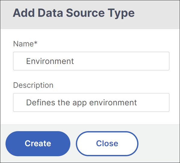 Data source type