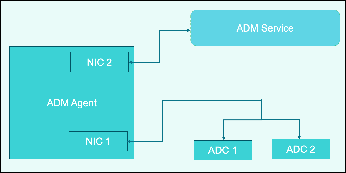 Blockdiagramm der dualen NIC-Infrastruktur