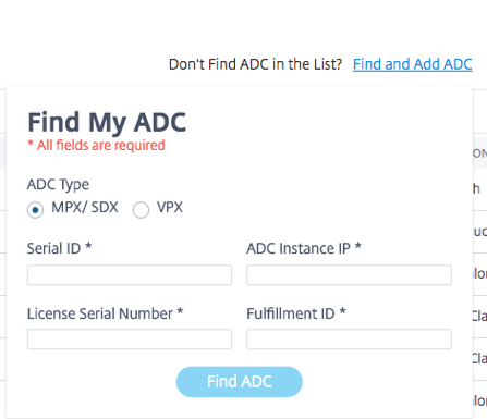 Find and add ADC