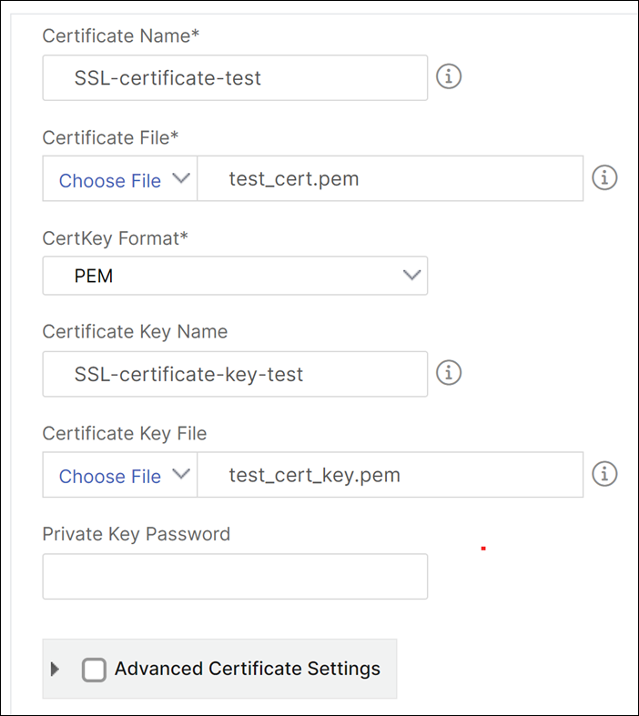 Paramètres des certificats SSL Sharepoint