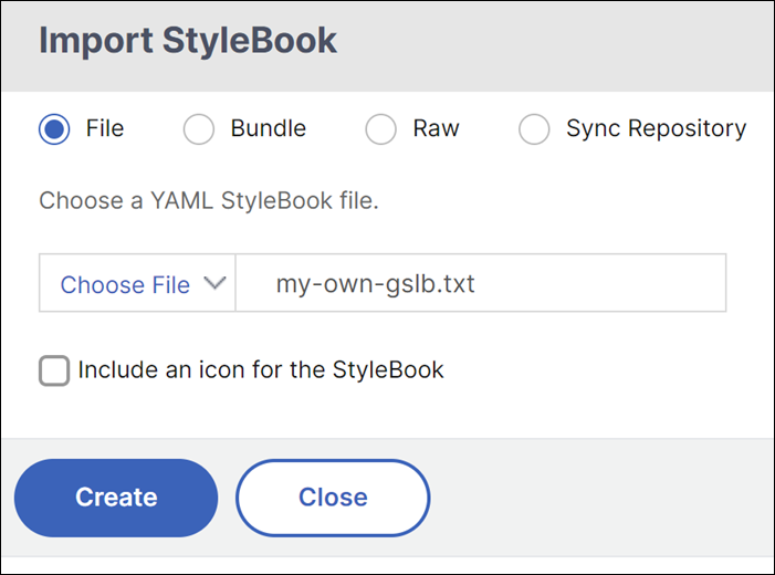 Importar un StyleBook