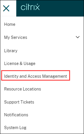 Administración de identidades y accesos en Citrix Cloud