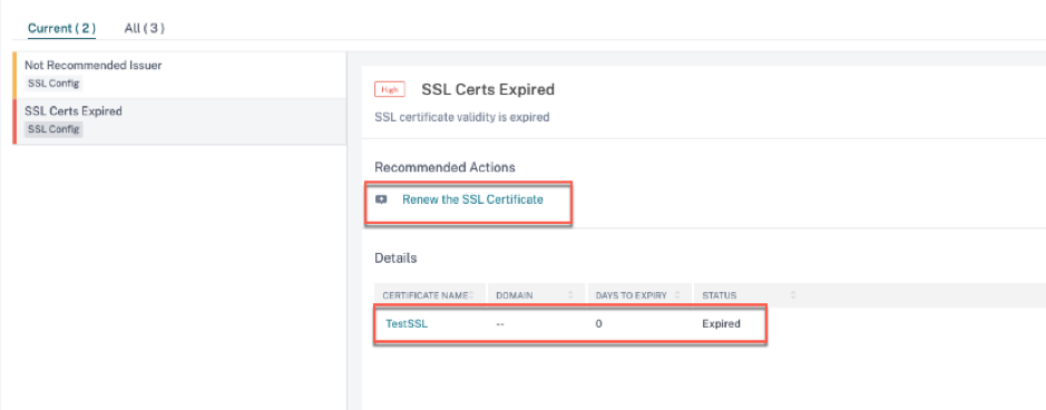 Check SSL certificate and renew