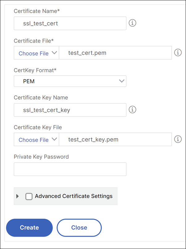 Especificar detalles de certificado SSL en un servidor de aplicaciones