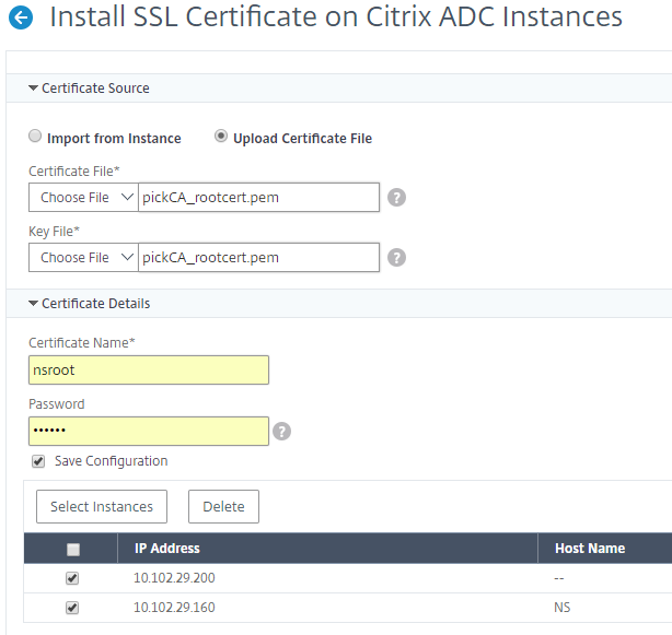 Installer un certificat SSL à partir d'ADM