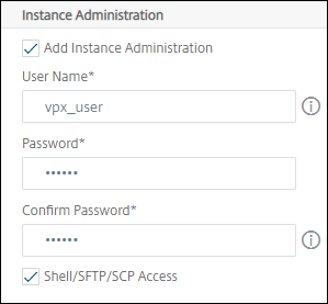 Add instance administration