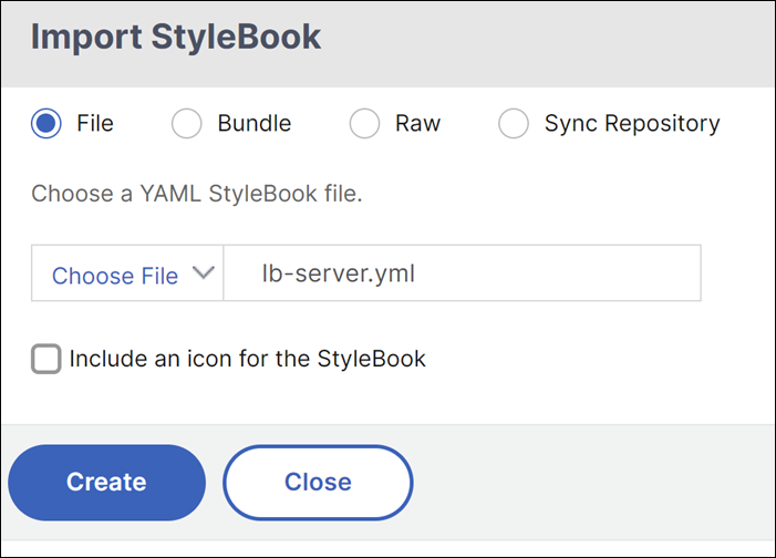 Import a StyleBook file