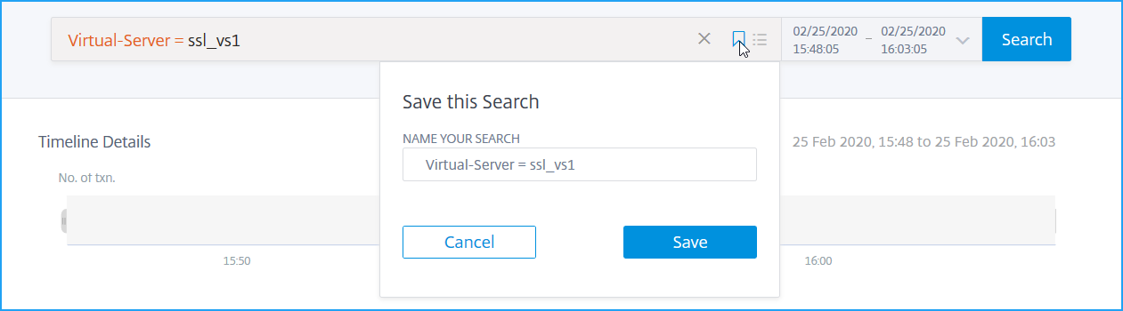 Save search